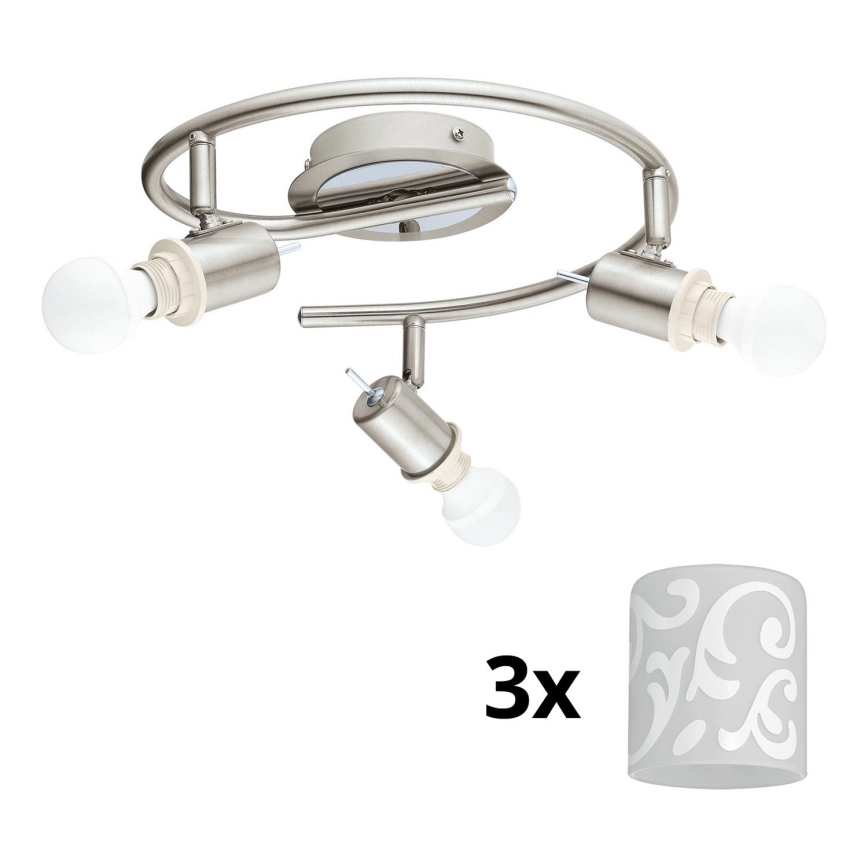 Eglo - Oprawa punktowa LED MY CHOICE 3xE14/4W/230V matowy chrom/biały