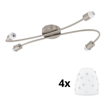 Eglo - Oprawa punktowa LED MY CHOICE 4xE14/4W/230V matowy chrom/biały