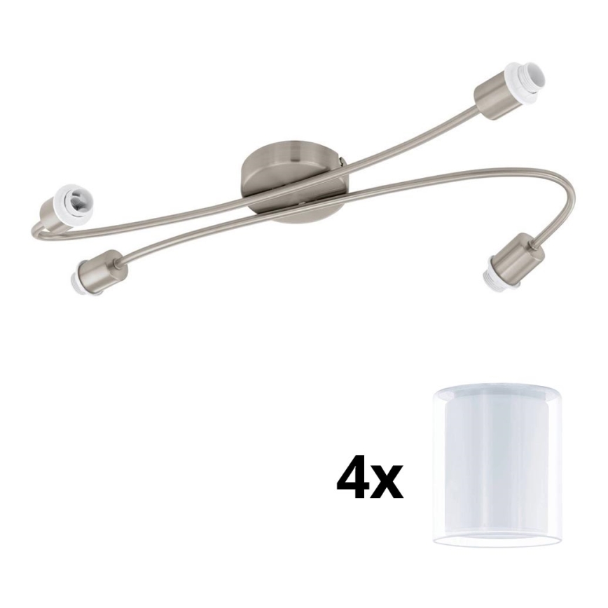 Eglo - Oprawa punktowa LED MY CHOICE 4xE14/4W/230V matowy chrom/biały