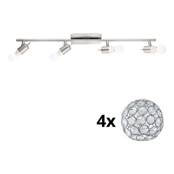 Eglo - Oprawa punktowa LED MY CHOICE 4xE14/4W/230V matowy chrom