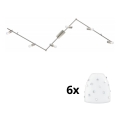 Eglo - Oprawa punktowa LED MY CHOICE 6xE14/4W/230V matowy chrom/biały
