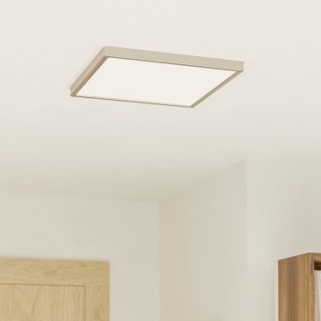 Eglo - Oprawa sufitowa LED/17,5W/230V 2700/4000/6500K 39x39 cm matowy chrom