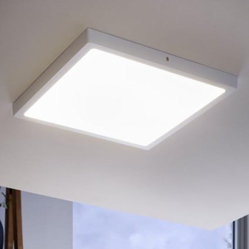 Eglo - Oprawa sufitowa LED 1xLED/25W/230V, biała, kwadratowa, 4000K, 40x40 cm