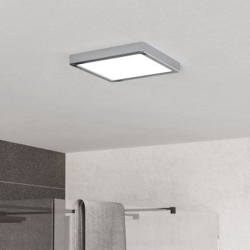Eglo - Plafon łazienkowy LED/10,5W/230V 2700/4000/6500K 22x22 cm IP44 błyszczący chrom