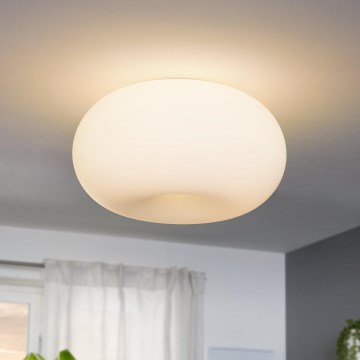 EGLO - Plafon OPTICA 2xE27/60W/230V Szkło opalowe śr. 35 cm