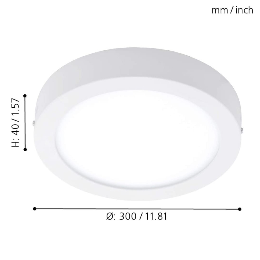 Eglo - Plafon ściemnialny RGBW FUEVA-C LED/21W/230V