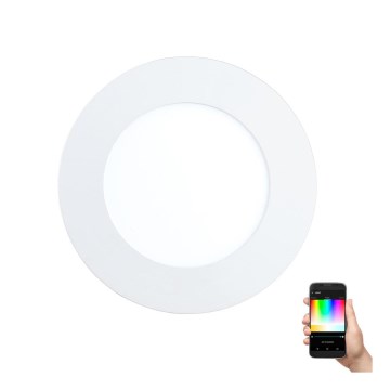 Eglo - RGB LED ściemnialna oprawa wpuszczana sufitowa FUEVA-C LED/5,4W/230V śr. 12 cm