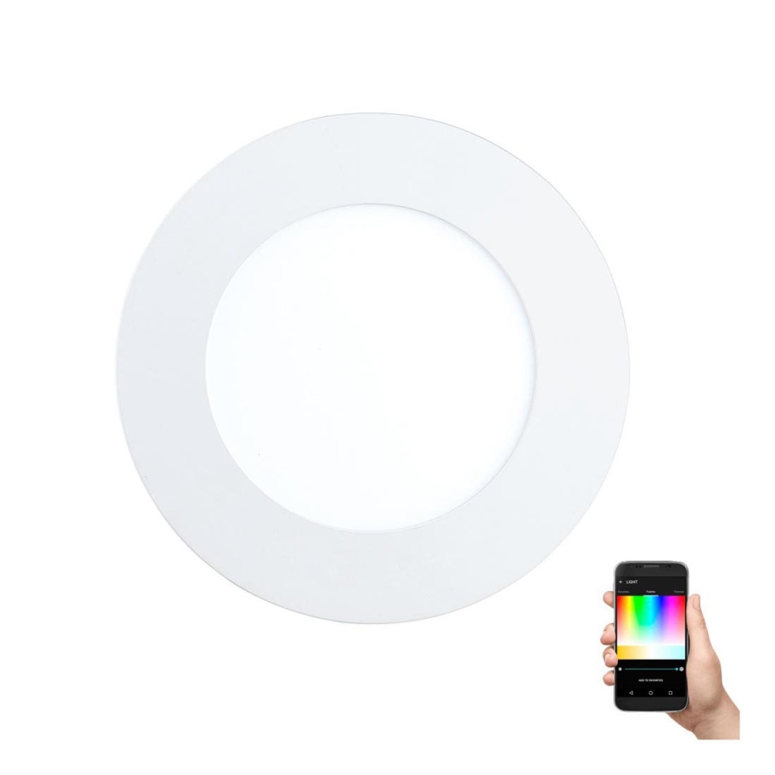 Eglo - RGB LED ściemnialna oprawa wpuszczana sufitowa FUEVA-C LED/5,4W/230V śr. 12 cm