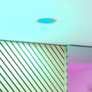 Eglo - RGBW LED ściemnialna oprawa wpuszczana do łazienki LED/9,5W/230V 2700-6500K śr. 16,8 cm IP44 biała