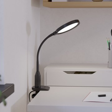Eglo - ściemnialna giętna lampa z klipsem LED/5,5W/230V 2700/4000/6500K czarna
