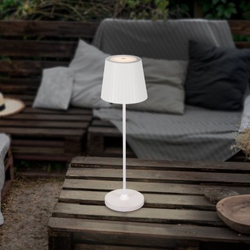 Eglo - ściemnialna, ładowalna zewnętrzna lampa stołowa LED 3,8W/5V 2400/3000/4000K 2000 mAh IP44 biała