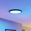 Eglo - Ściemnialna lampa sufitowa łazienkowa LED RGBW, 17,5 W, 230 V, 2700–6500 K, śr. 38,9 cm, IP44, czarna