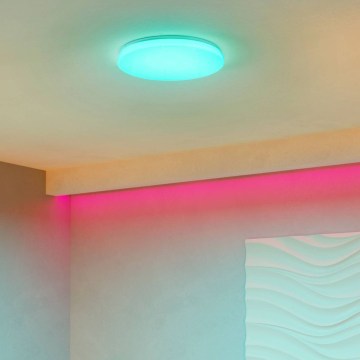 Eglo - Ściemnialna lampa sufitowa LED RGBW 20W/230V Ø 43 cm