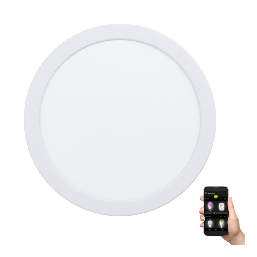 Eglo - ściemnialna wpuszczana oprawa łazienkowa LED/16,5W/230V IP44 ZigBee śr. 21,6 cm
