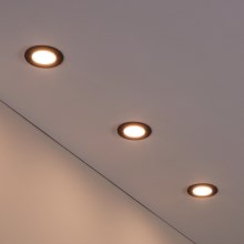 Eglo - SET 3x LED Ściemniana wpuszczana lampa łazienkowa LED/2,8W/230V IP44 ZigBee