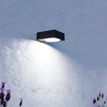 Eglo - Solarna lampa LED z czujnikiem LED/6,5W/3,7V 2000mAh czarna