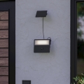 Eglo - solarny kinkiet LED z czujnikiem LED/8,7W/3,7V 3600 mAh IP44 czarny