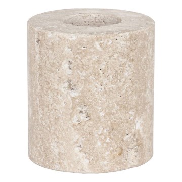 Eglo - Świecznik 5x5 cm beżowy marmur/beżowy