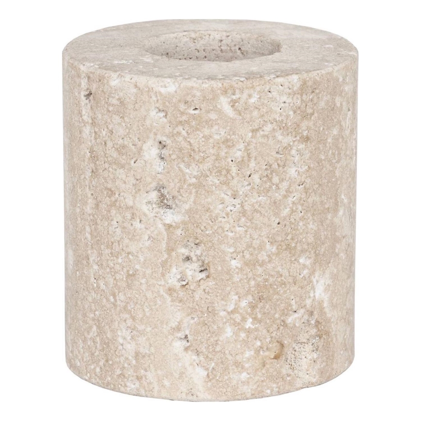 Eglo - Świecznik 5x5 cm beżowy marmur/beżowy