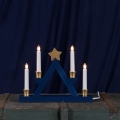 Eglo - Świecznik bożonarodzeniowy 4×E10/3W/230V niebieski