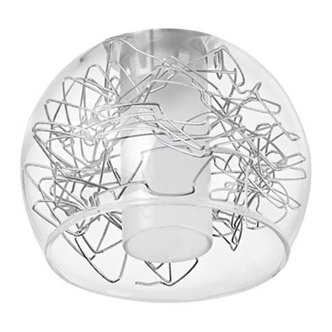 Eglo - Szkło zamienne do kinkietu i plafonu BASENTO o średnicy 9 cm