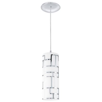 Eglo - Szkło zamienne do żyrandola i lampa BAYMAN biały/chrom błyszczący