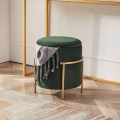 Eglo - Taboret 46x41 cm zielony/złoty