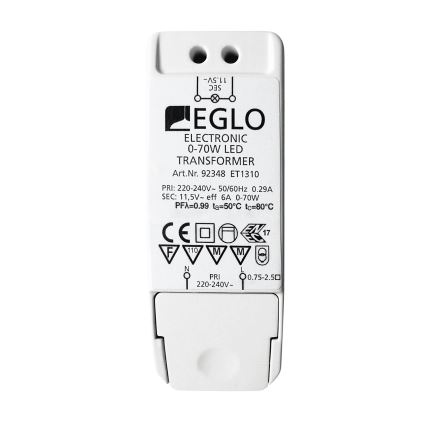 Eglo - Transformator elektryczny 70W/230V/11,5V AC