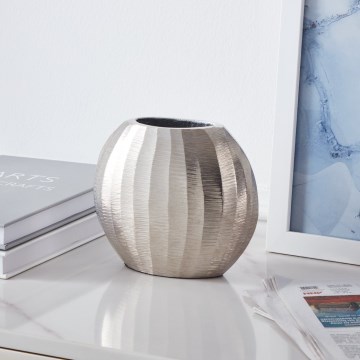 Eglo - Wazon metalowy 13x15 cm srebrny