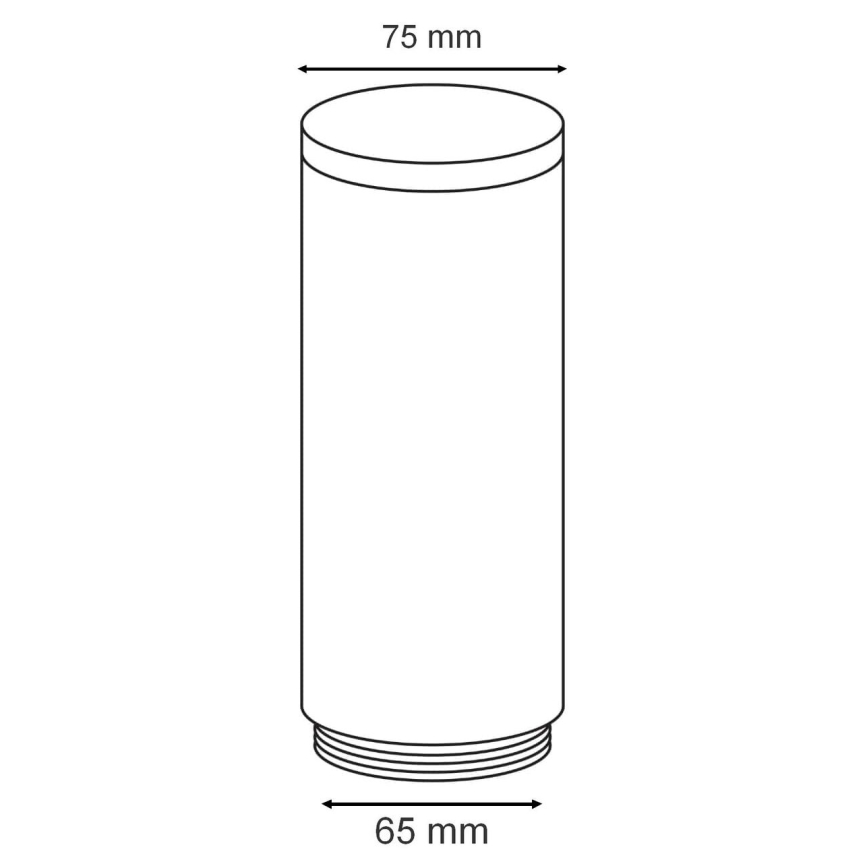 Eglo - Klosz zamienny do oświetlenia zewnętrznego HELSINKI śr. 7,5 cm