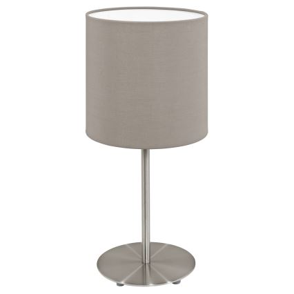 Eglo - Klosz wymienny do lamp stołowych PASTERI szary śr. 14,7 cm