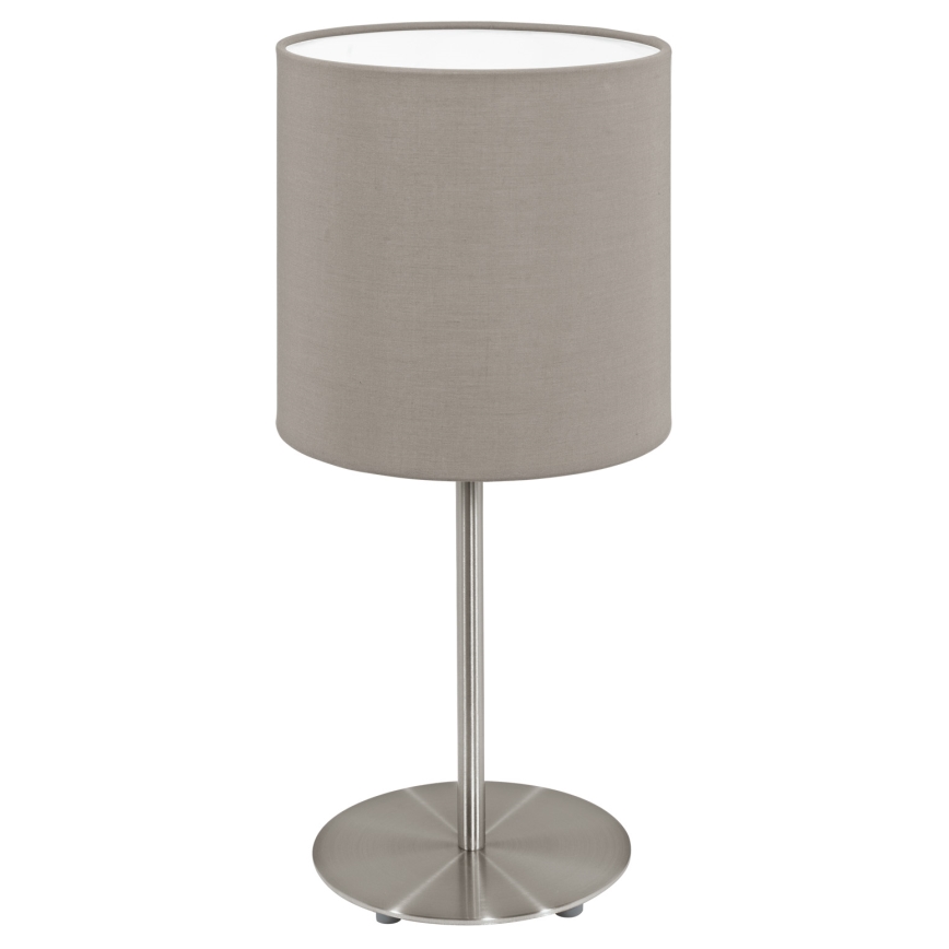 Eglo - Klosz wymienny do lamp stołowych PASTERI szary śr. 14,7 cm