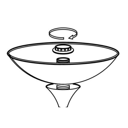 Eglo - Klosz zamienny do lampy UP 2 27,5x8 cm biały