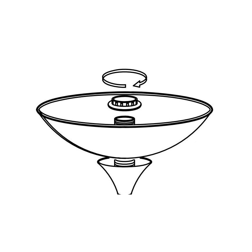 Eglo - Klosz zamienny do lampy UP 2 27,5x8 cm biały