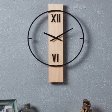 Eglo - Zegar ścienny 1xAA 56x40 cm drewno/metal - FSC certyfikowano