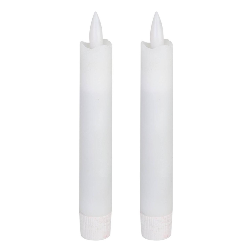 Eglo - ZESTAW 2x Świeca LED LED/1xAAA 15 cm biały