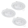 Eglo - ZESTAW 3x LED Oprawa wpuszczana 1xGU10/4W/230V biała