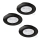 Eglo - ZESTAW 3x LED Oprawa wpuszczana 1xGU10/4W/230V czarna