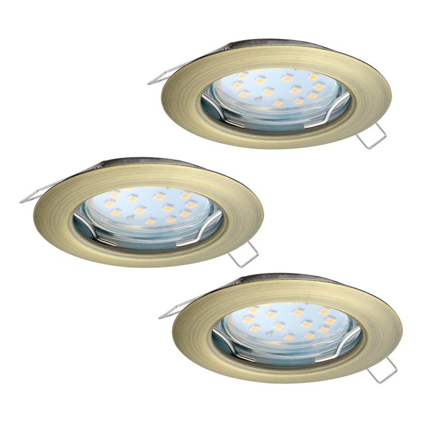 Eglo - Zestaw 3x LED Oprawa wpuszczana PENETO 3xGU10-LED/3W/230V