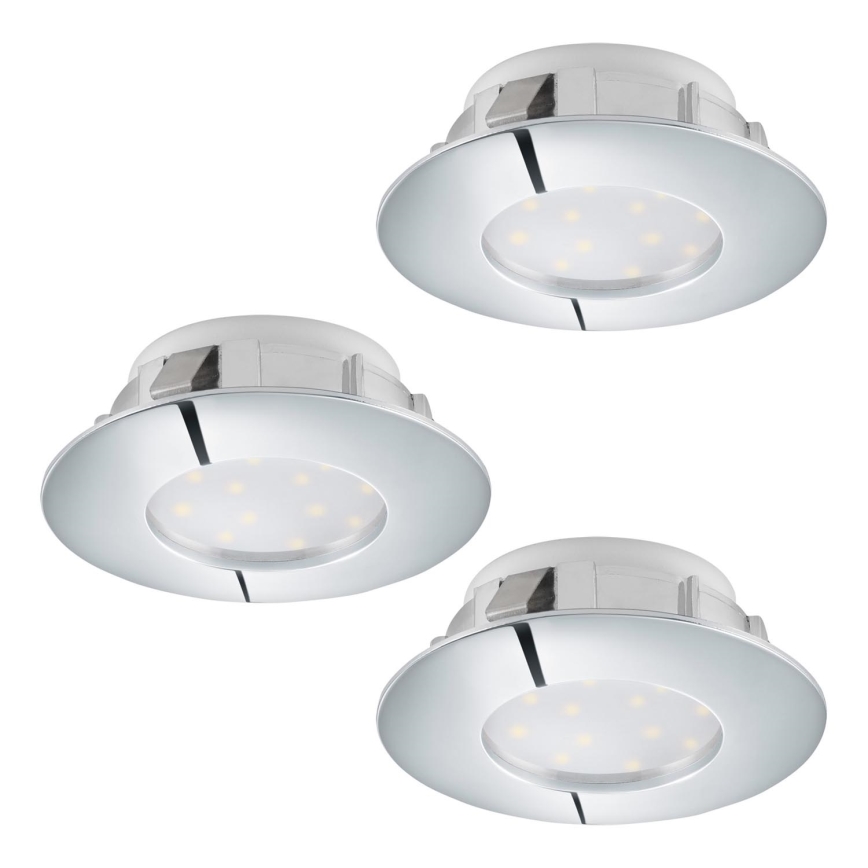 Eglo - Zestaw 3x LED Oprawa wpuszczana PINEDA 1xLED/4,9W/230V