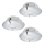 Eglo - Zestaw 3x LED Oprawa wpuszczana PINEDA 1xLED/4,9W/230V