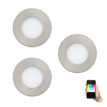 Eglo - ZESTAW 3x LED RGB Regulowane oświetlenie sufitowe FUEVA-C 1xLED/3W/230V