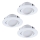 Eglo - ZESTAW 3x LED Ściemnialna oprawa wpuszczana PINEDA 1xLED/5,5W/230V