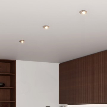Eglo - Zestaw 3x LED wpuszczane oprawy punktowe 1xGU10/4,5W/230V matowy chrom