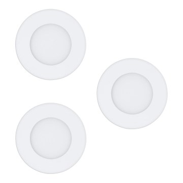 Eglo - ZESTAW 3x LED wpuszczanych opraw sufitowych FUEVA-RW 1xLED/2,8W/230V śr. 8,5 cm