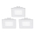 Eglo - Zestaw 3x opraw wpuszczanych LED FUEVA 1, 1xLED/2,7W/230V, 8,5x8,5 cm