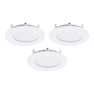 Eglo - ZESTAW 3x opraw wpuszczanych LED FUEVA-RW (1xLED/2,8W/230V), Ø 8,5 cm