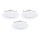 Eglo - ZESTAW 3x opraw wpuszczanych LED FUEVA-RW (1xLED/2,8W/230V), Ø 8,5 cm