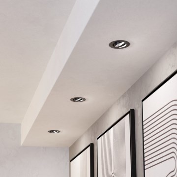 Eglo - ZESTAW 3x ściemnialne oprawy wpuszczane LED/6,4W/230V śr. 8,8 cm czarne