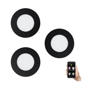 Eglo - ZESTAW 3x ściemnialnych opraw łazienkowych LED FUEVA-Z LED/2,8W/230V IP44 śr. 8,5 cm